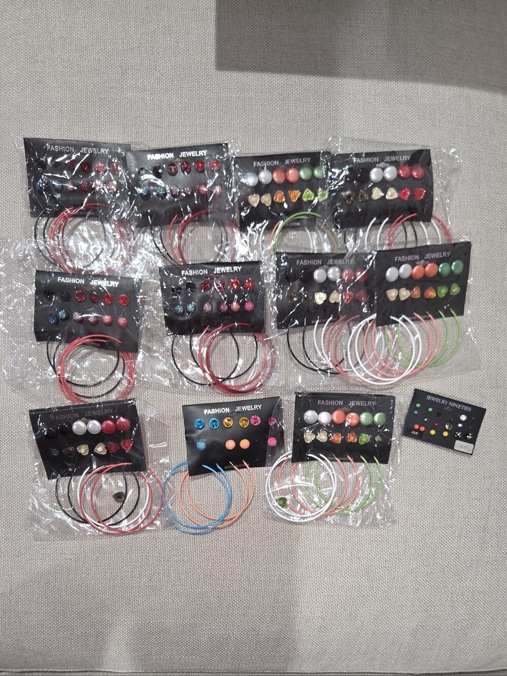 Fashion Jewelry 12-Pack Assorted Hoop and Stud Earring Sets - Mixed Colors